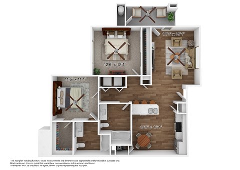 Two Bedroom Floorplan